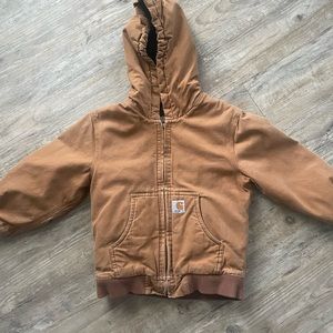 Kids Original Brown Carhartt Jacket Size Small